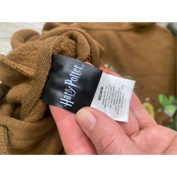 Harry Potter | Herbology Pullover Comfy Brown Hoodie, Sz Medium - Picture 5 of 8
